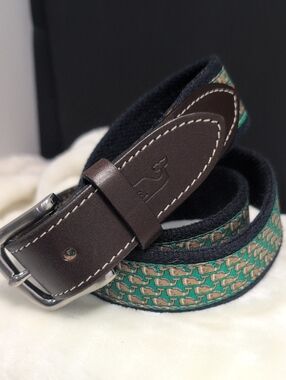 Vineyard Vines Football Whale Belt